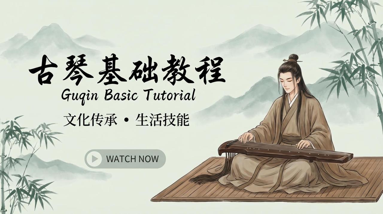 蘑菇视频 - 古琴文化视频教程